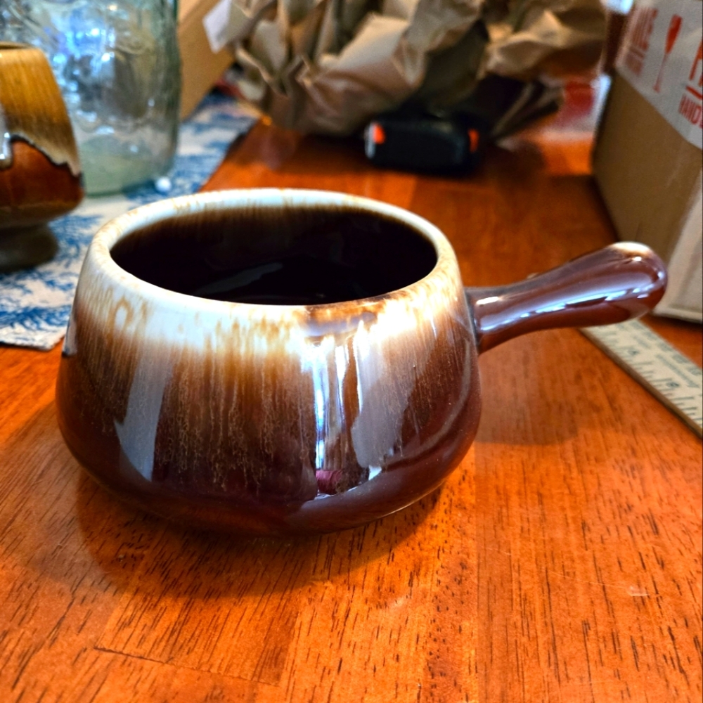 McCoy Ceramic Soup Bowl with Handle